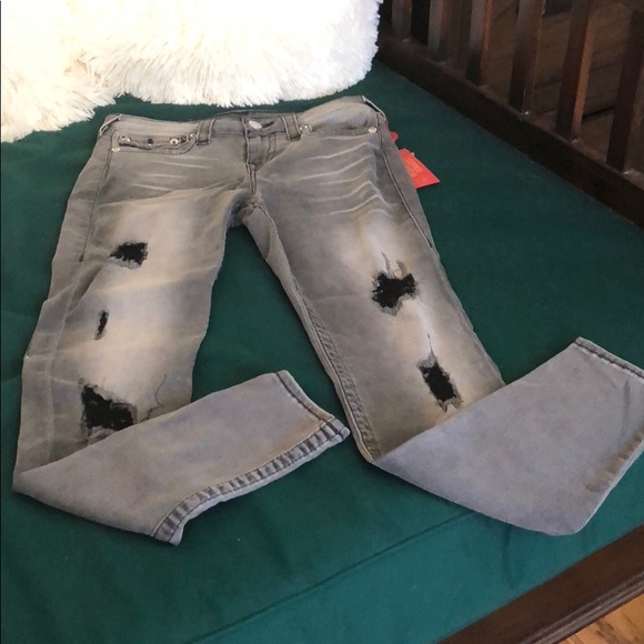 TRUE RELIGION SUPER STRETCH SKINNY JEANS - Picture 1 of 4